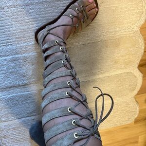 Clarks Women's Suede Lace-Up Sandals